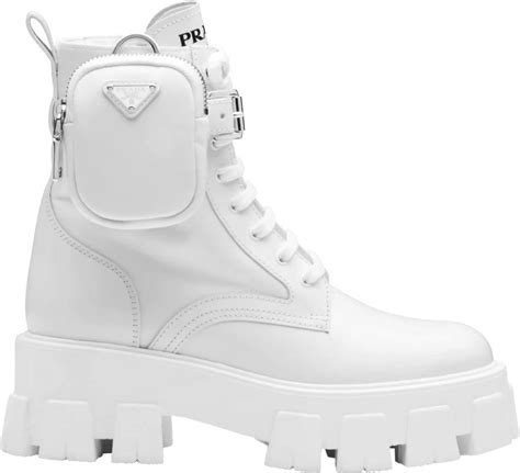 prada camo boots|prada boots with pouch white.